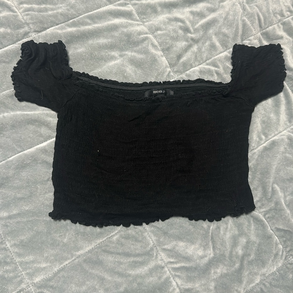 Black Crop Top